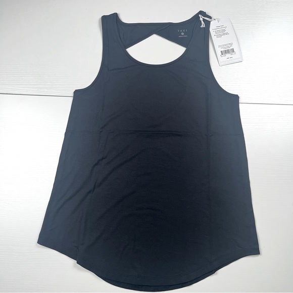Tavi Active Sold @Neiman Marcus Ebony Tempo Tank XS Classic Silhouette &Cut Outs - Picture 4 of 8